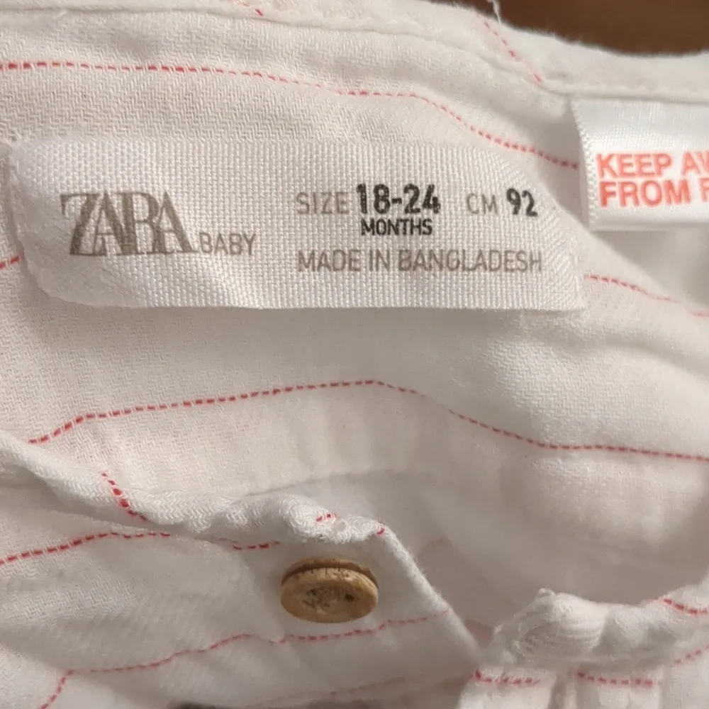 Zara | Linen Blend Pinstripe Button-down Shirt - Picture 4 of 4
